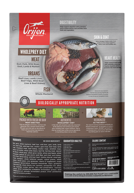 Orijen Cat Regional Red 4LB-Four Muddy Paws