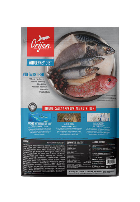 Orijen Dog 6 Fish 13lb-Four Muddy Paws