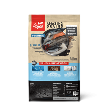 Orijen Dog Amazing Grains 6 Fish 4lbs-Four Muddy Paws