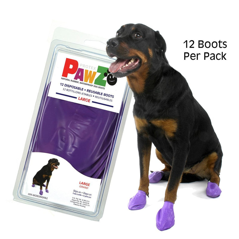 PAWZ Dog Boots LG-Four Muddy Paws