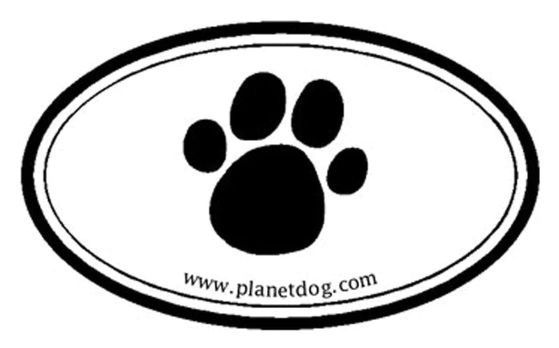 PLANET DOG Euro Sticker Paw-Four Muddy Paws