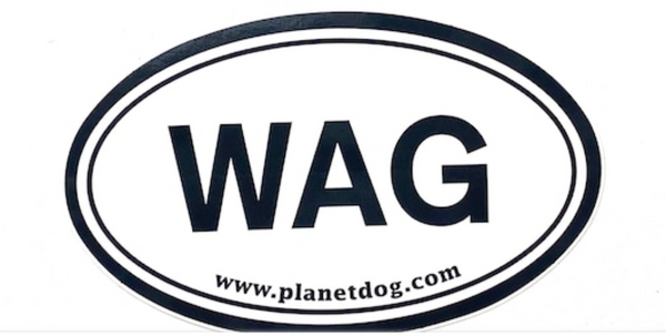 PLANET DOG Euro Sticker WAG-Four Muddy Paws