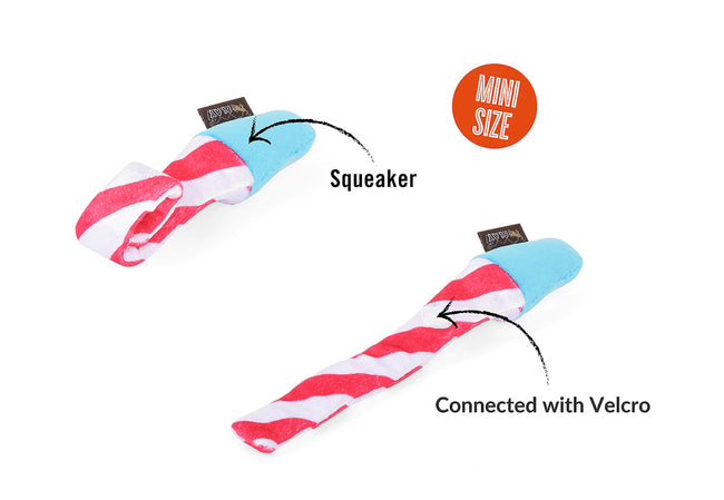Party Time Raise the Woof Party Horn Dog Toy - Mini-Four Muddy Paws