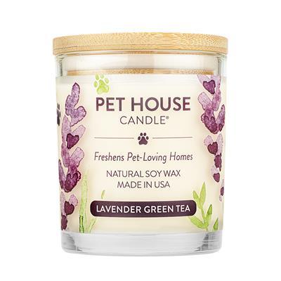Pet House Candle Lavendar Green Tea 9oz Jar-Four Muddy Paws