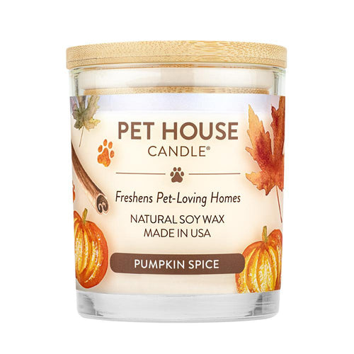 Pet House Candle Pumpkin Spice 9oz Jar-Four Muddy Paws