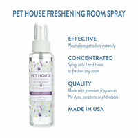 Pet House Room Freshening Spray Lavender Green Tea 4oz-Four Muddy Paws