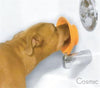 Pet Zone Boredom Busters Bath Buddy Orange Slow Feeder Licking Bowl XL-Four Muddy Paws