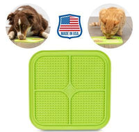 Pet Zone Boredom Busters Relax S/M Green Slow Feeder Licking Mat S/M-Four Muddy Paws