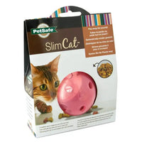 PetSafe SlimCat Interactive Feeder Cat Toy Pink-Four Muddy Paws