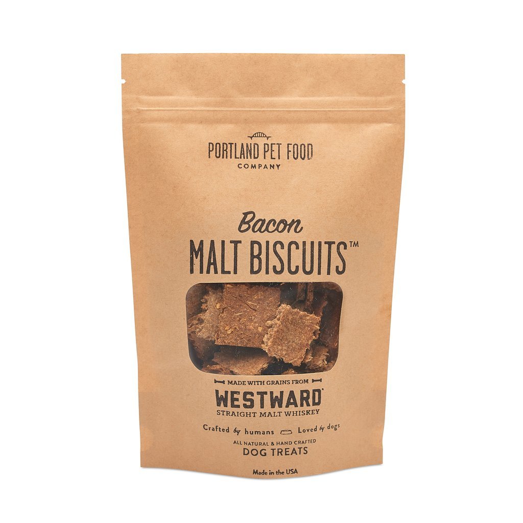 Portland Pet Food Bacon Malt Biscuits 5oz-Four Muddy Paws