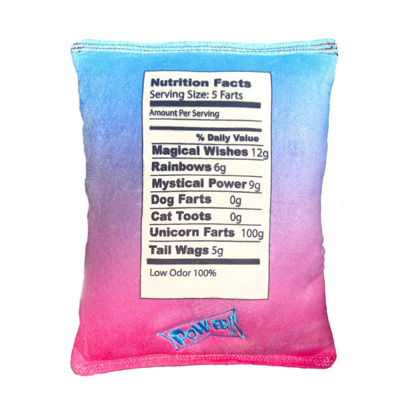 Power Plush Unicorn Farts Dog Toy Large-Four Muddy Paws