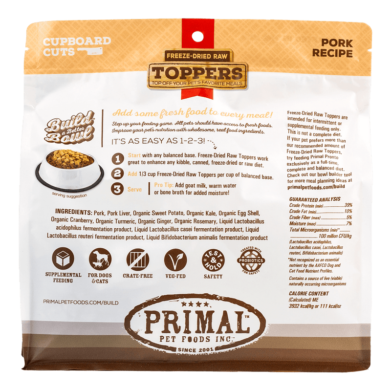 Primal Freeze Dried Cupboard Cuts-Four Muddy Paws