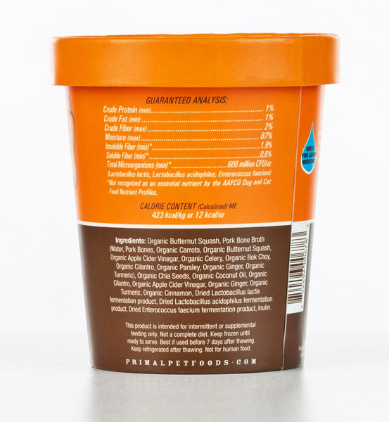 Primal Fresh Topper Awesome Squash 16oz-Four Muddy Paws
