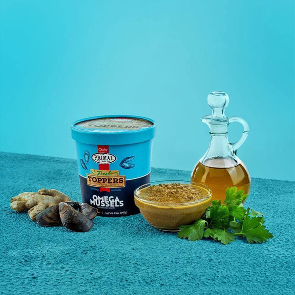 Primal Fresh Topper Omega Mussels 16oz-Four Muddy Paws