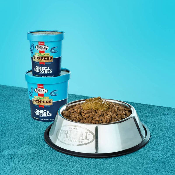 Primal Fresh Topper Omega Mussels 16oz-Four Muddy Paws