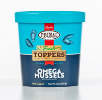 Primal Fresh Topper Omega Mussels 32oz-Four Muddy Paws