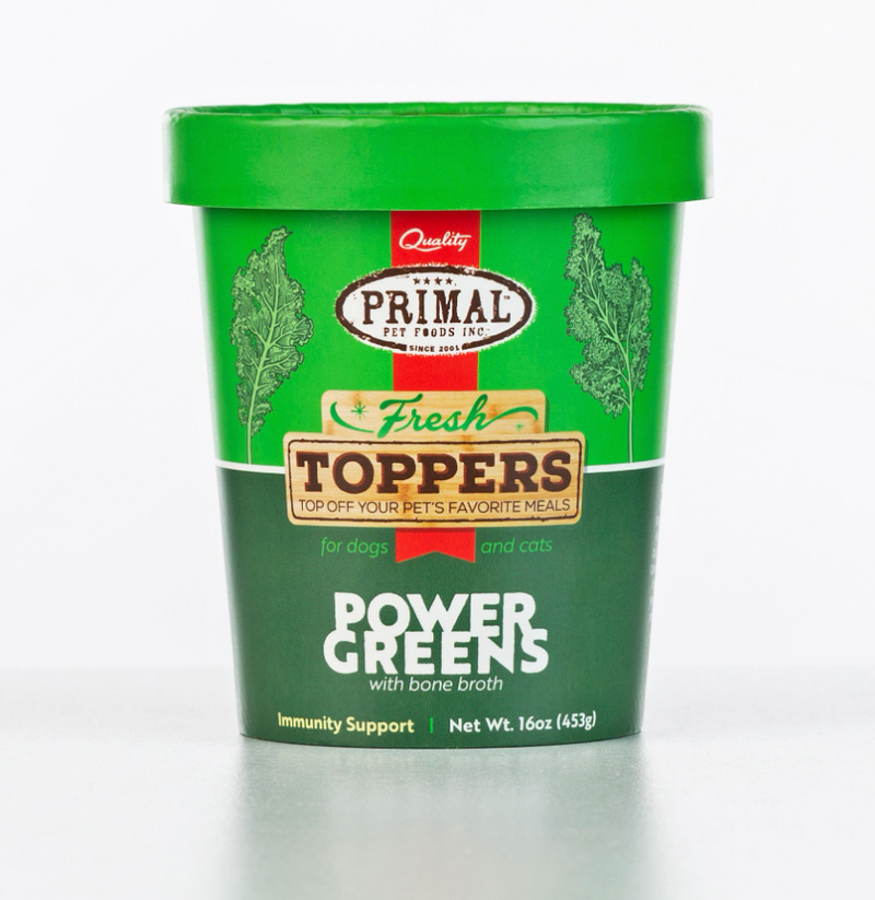 Primal Fresh Topper Power Greens 16oz-Four Muddy Paws