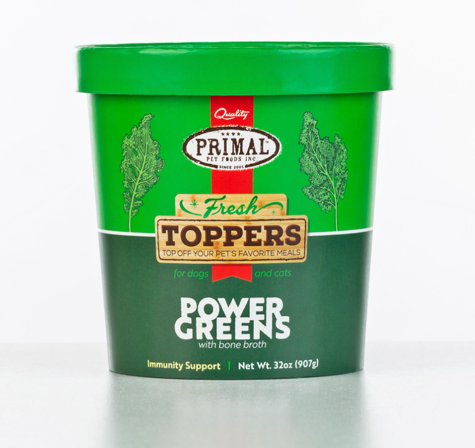 Primal Fresh Topper Power Greens 32oz-Four Muddy Paws