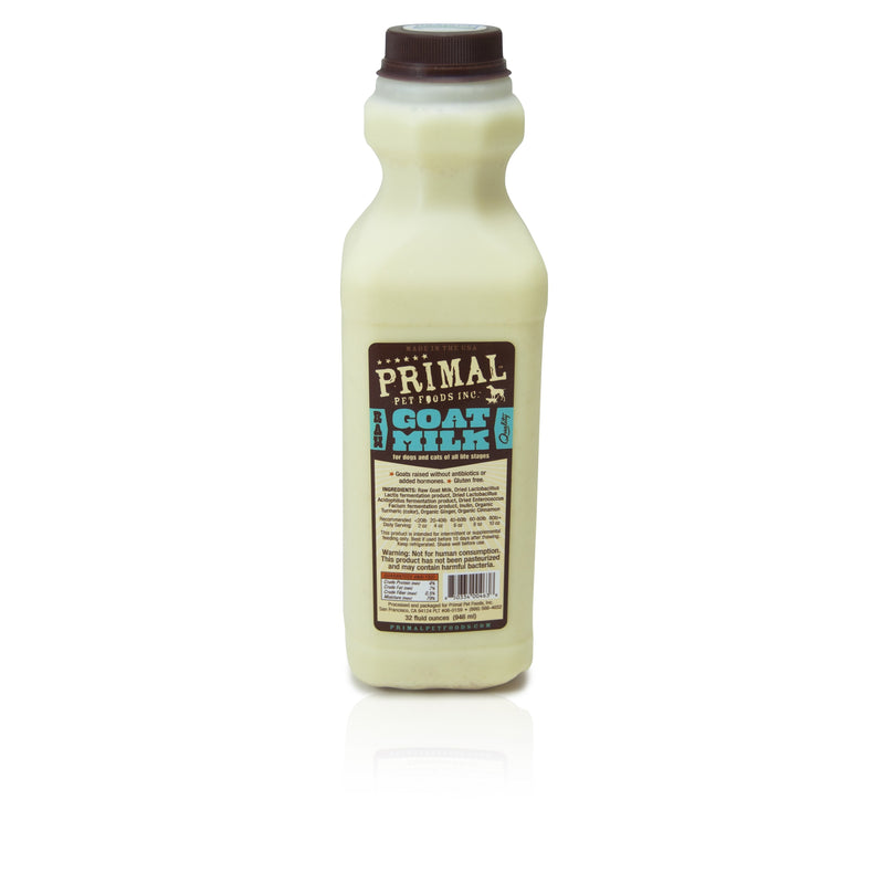 Primal Raw Goat's Milk 1 Qt-Four Muddy Paws