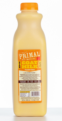 Primal Raw Goat's Milk Pumpkin Spice 32oz-Four Muddy Paws