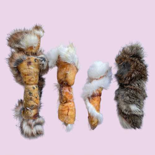 Rabbit Hide Roll Large-Four Muddy Paws