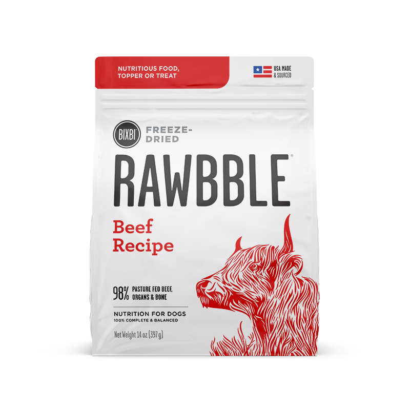 Rawbble Dog Freeze Dried Beef 5.5oz-Four Muddy Paws