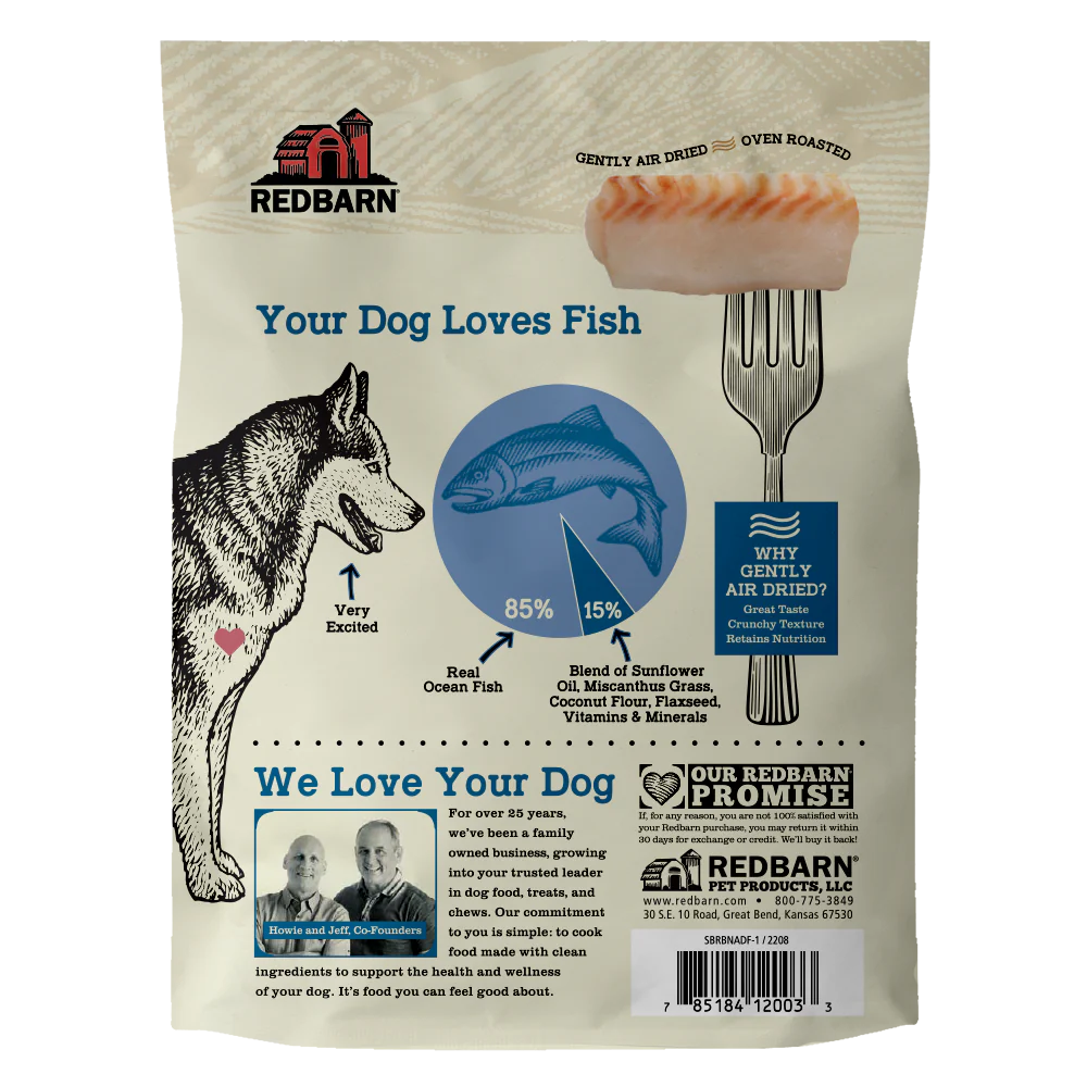 Red Barn Grain Free Air Dried Fish Dog Food 2.5oz-Four Muddy Paws