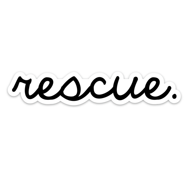 Rescue. Sticker-Four Muddy Paws