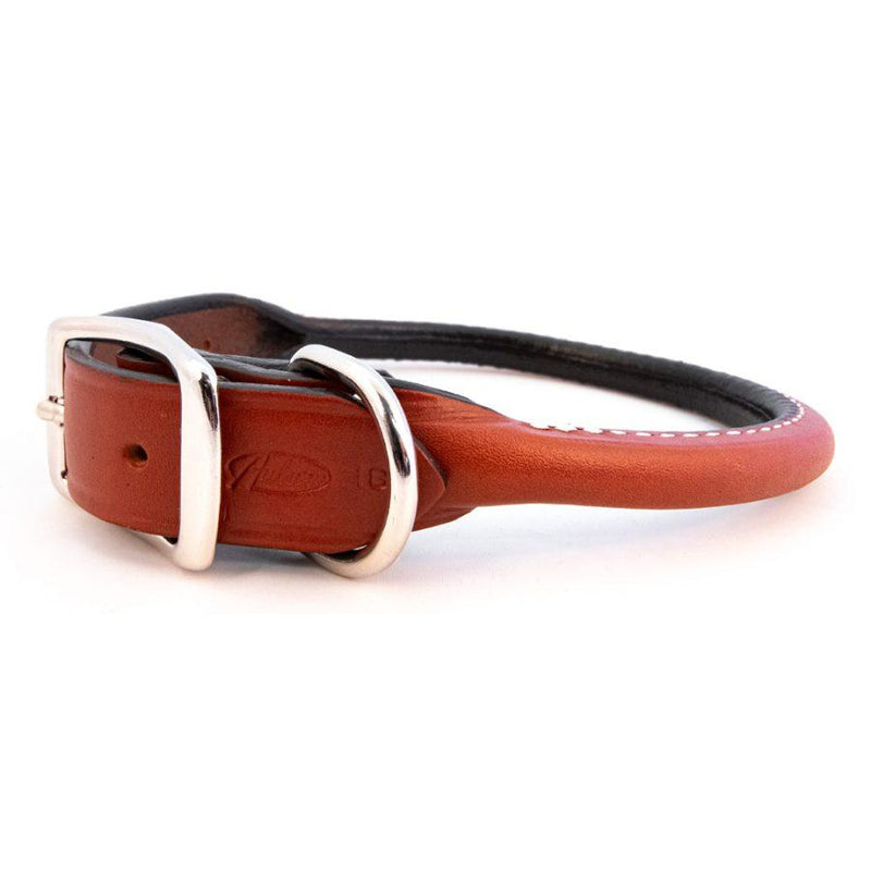 Rolled Leather Collars-Four Muddy Paws