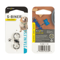 S BINER TAGLOCK STAINLESS STEEL-Four Muddy Paws