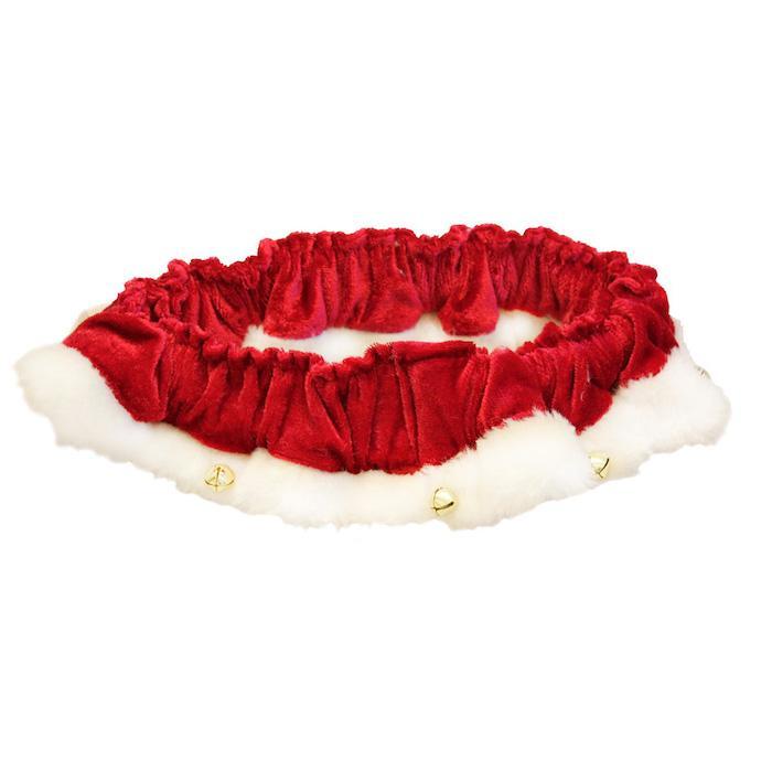 SCRUNCHY SANTA RUFF RED L-Four Muddy Paws