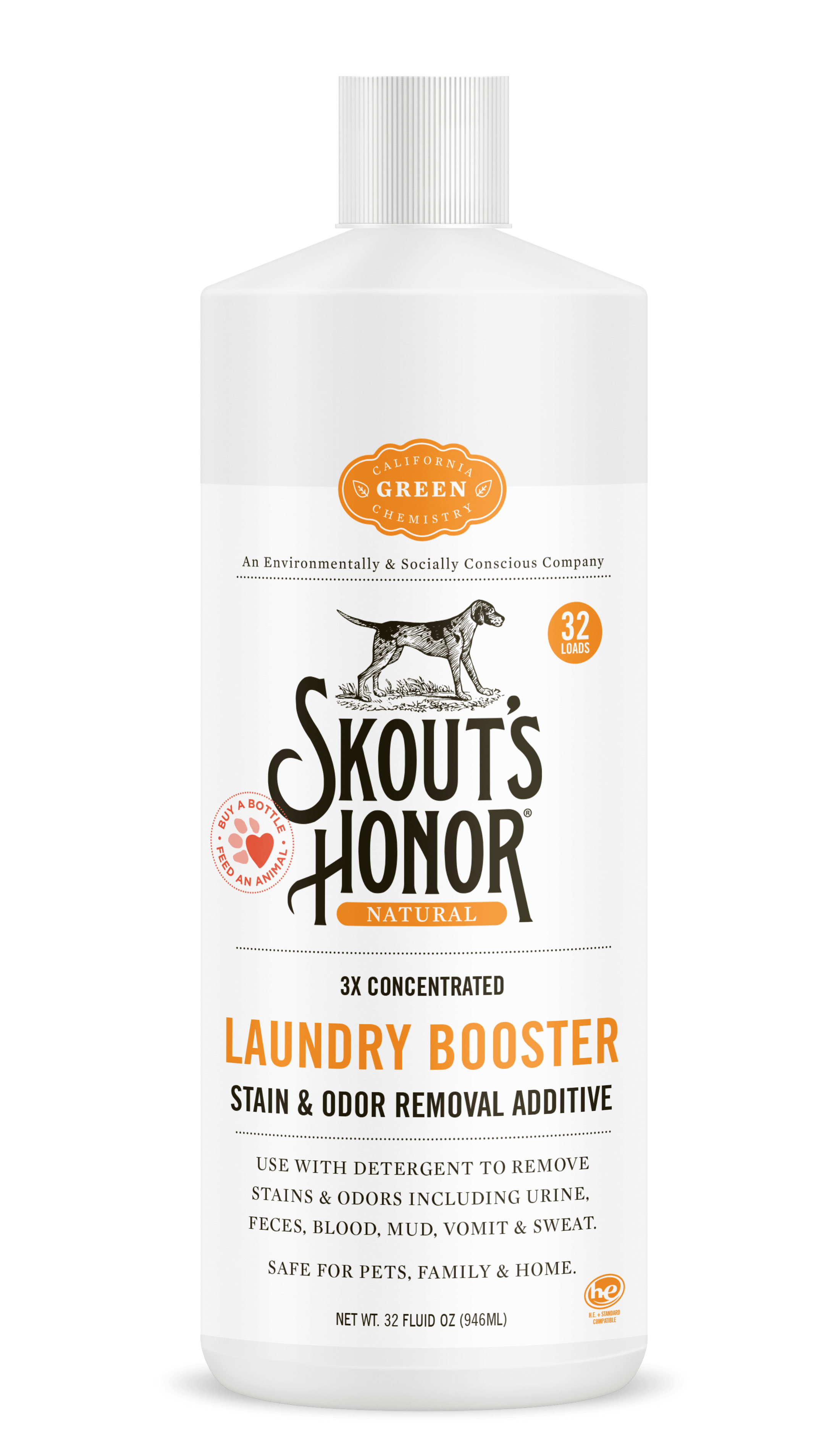 SKOUTS HONOR DOG LAUNDRY BOOST STAIN & ODOR 32OZ-Four Muddy Paws