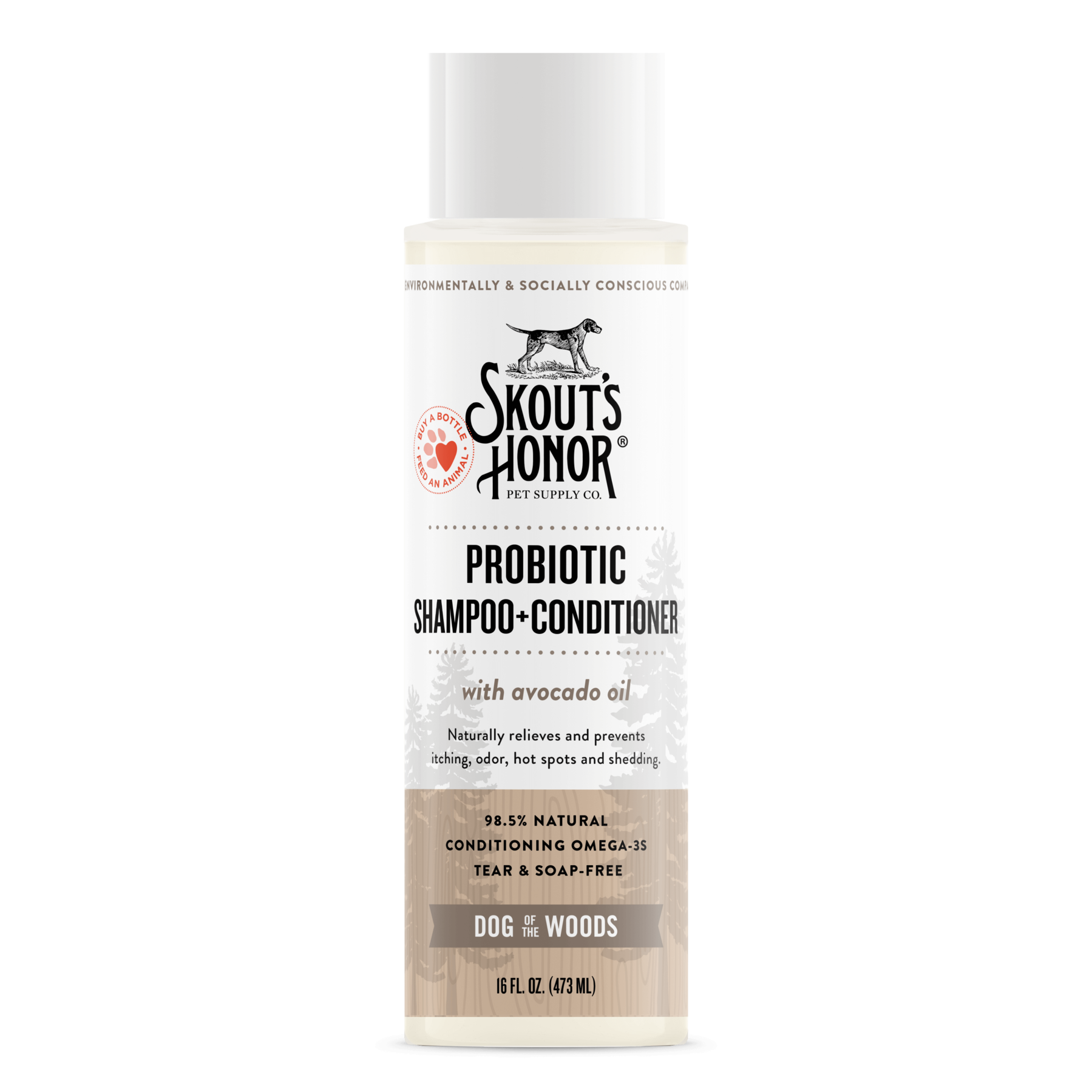 SKOUTS HONOR DOG PROBIOTIC SHAMPOO CONDITIONER DOG OF THE WOODS 16OZ-Four Muddy Paws