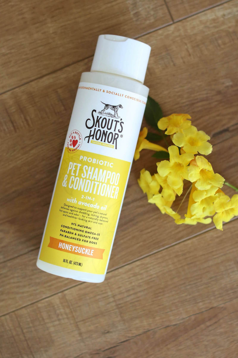 SKOUTS HONOR DOG SHAMPOO CONDITIONER HONEYSUCKLE 16OZ-Four Muddy Paws