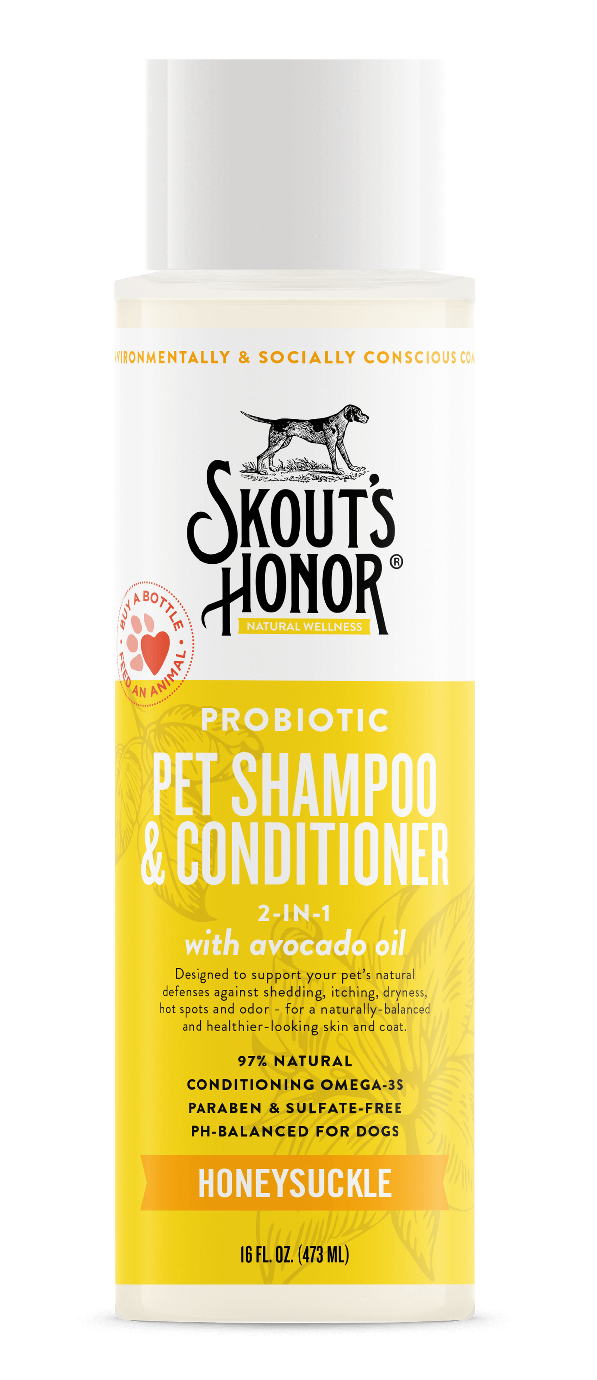 SKOUTS HONOR DOG SHAMPOO CONDITIONER HONEYSUCKLE 16OZ-Four Muddy Paws