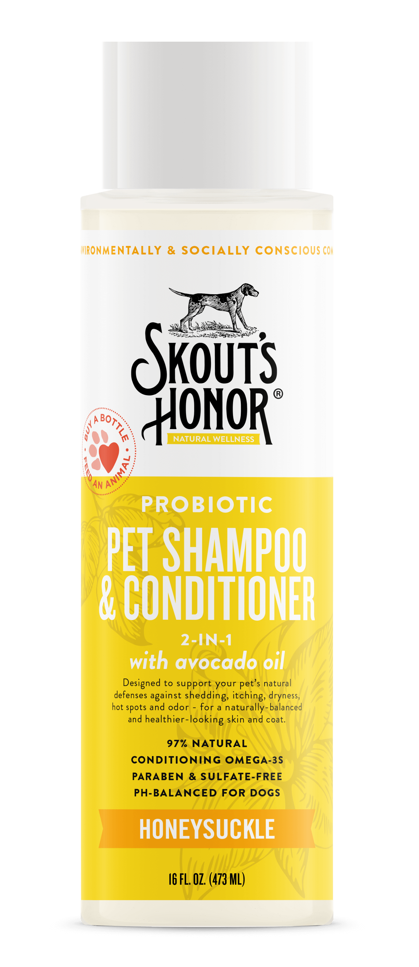 SKOUTS HONOR DOG SHAMPOO CONDITIONER HONEYSUCKLE 16OZ-Four Muddy Paws