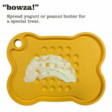 SMALL BONE RED FEEDING PLATTER SMALL RED-Four Muddy Paws