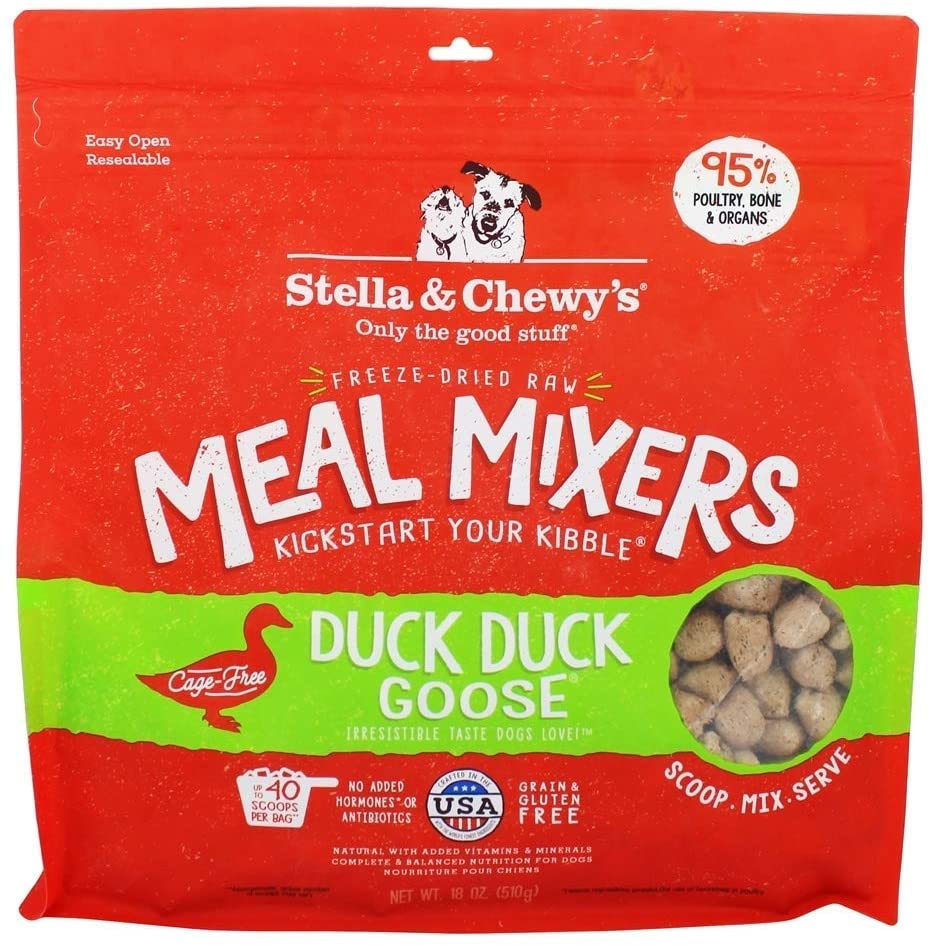 STELLA AND CHEWY'S MEAL MIXERS FD DUCK GOOSE 18oz-Four Muddy Paws