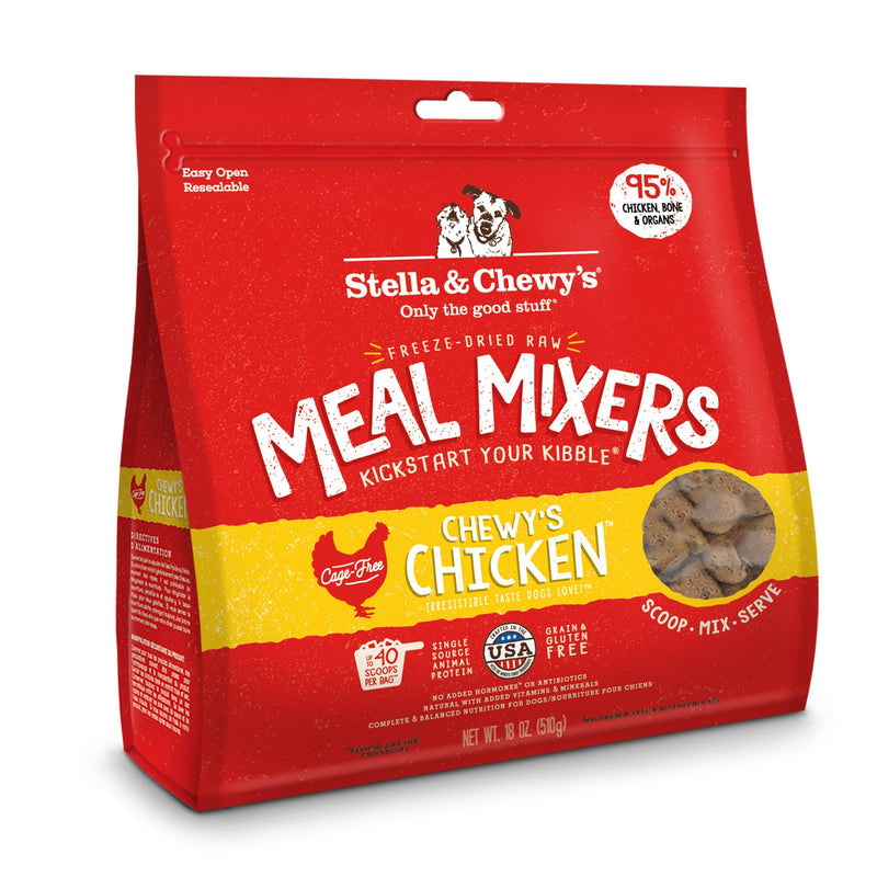 STELLA AND CHEWY'S MEAL MIXERS FREEZE DRIED CHICKEN 18oz-Four Muddy Paws