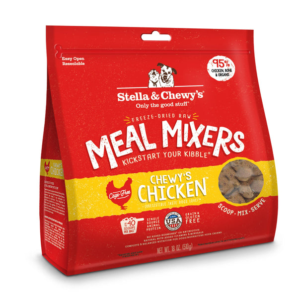 STELLA AND CHEWY'S MEAL MIXERS FREEZE DRIED CHICKEN 18oz-Four Muddy Paws