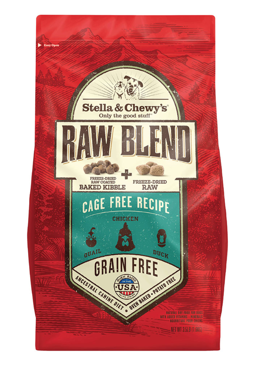 STELLA AND CHEWY'S RAW BLEND CAGE FREE 22lb-Four Muddy Paws