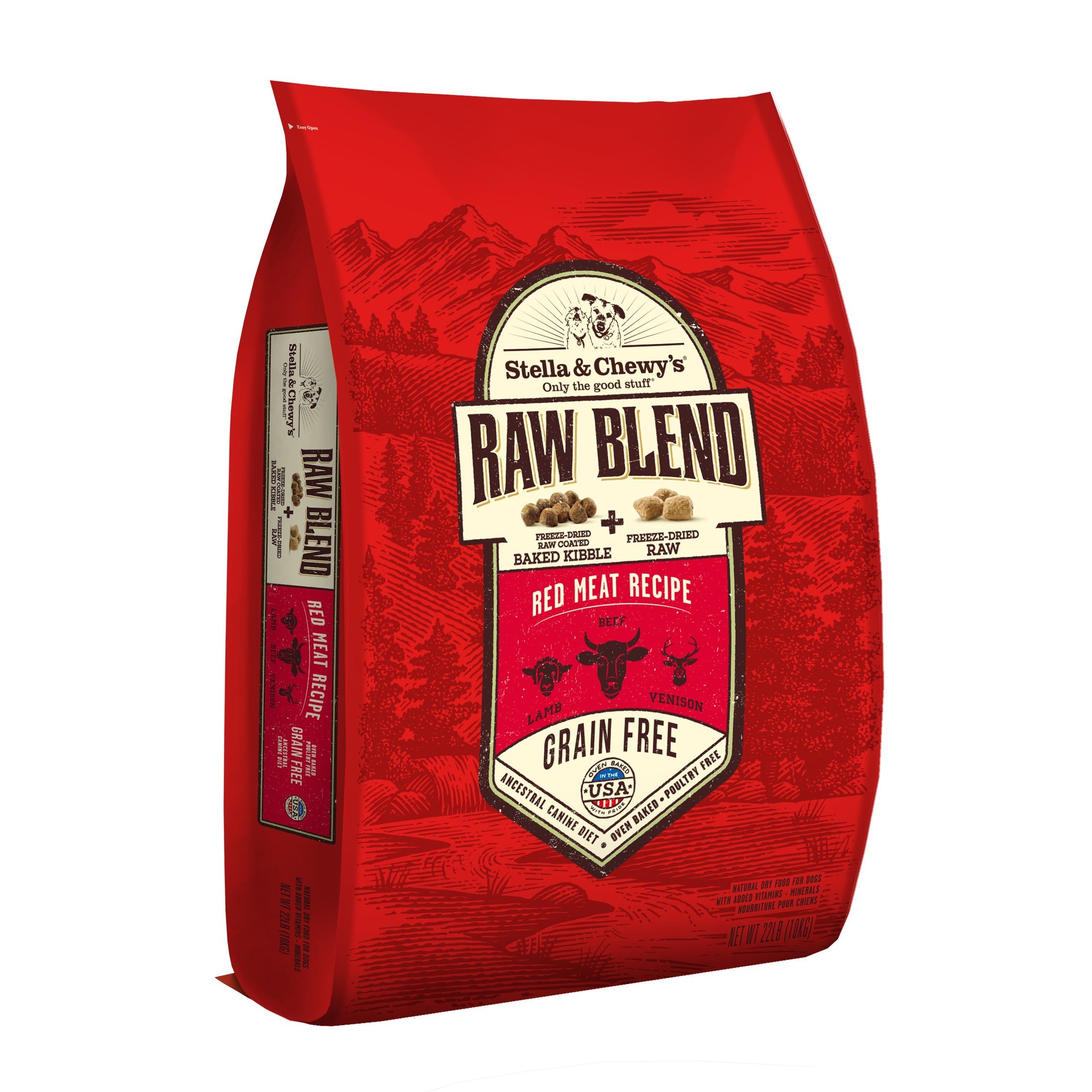 STELLA AND CHEWY'S RAW BLEND RED MEAT 22lb-Four Muddy Paws