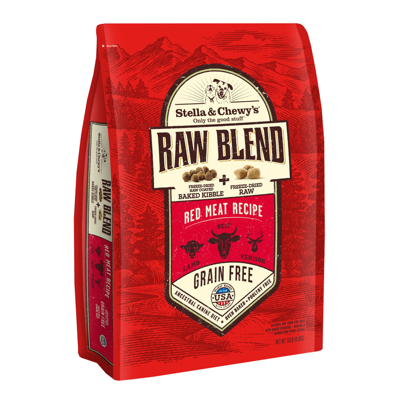 STELLA AND CHEWY'S RAW BLEND RED MEAT DOG 10lb-Four Muddy Paws