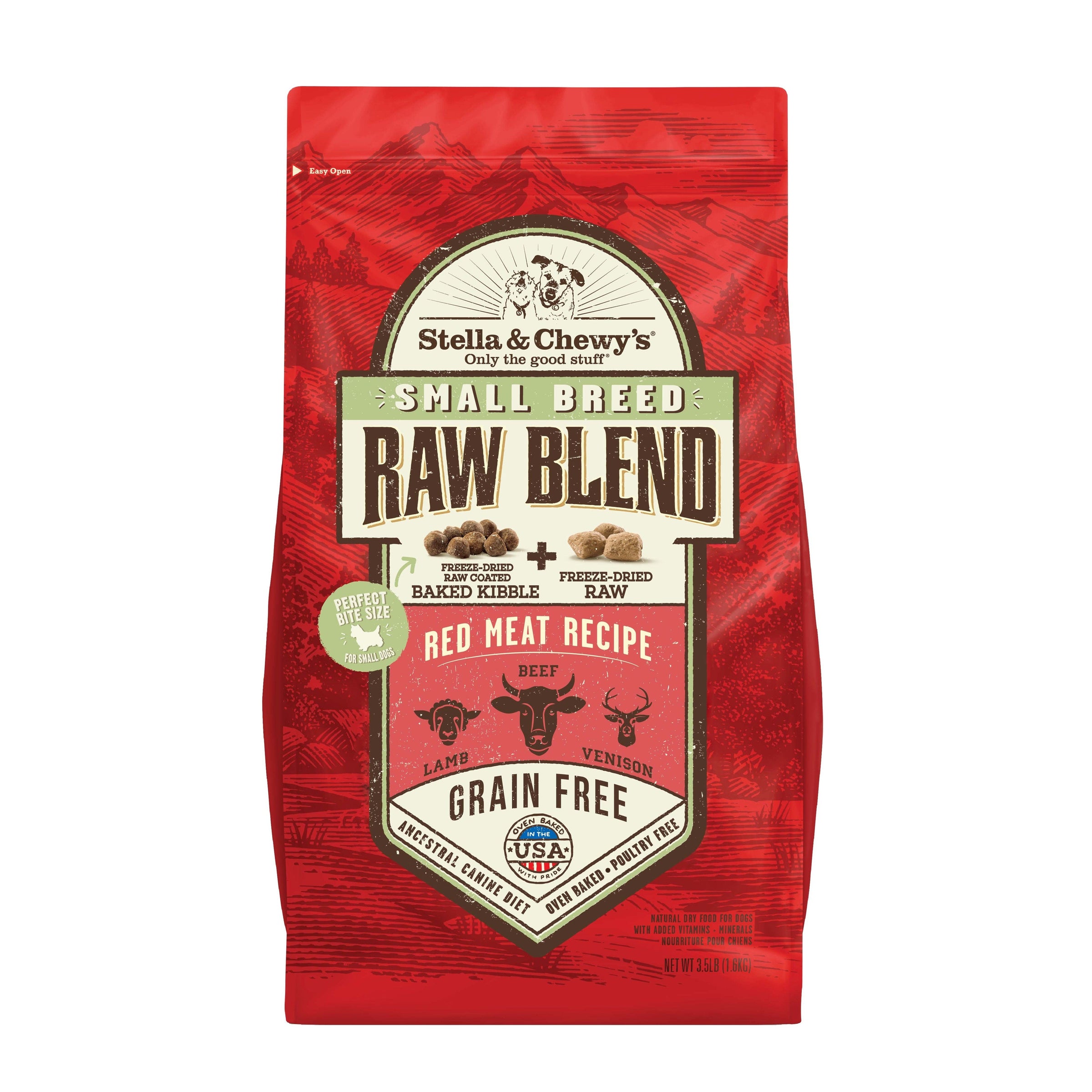 STELLA AND CHEWY'S RAW BLEND SB RED MEAT DOG 3.5lb-Four Muddy Paws