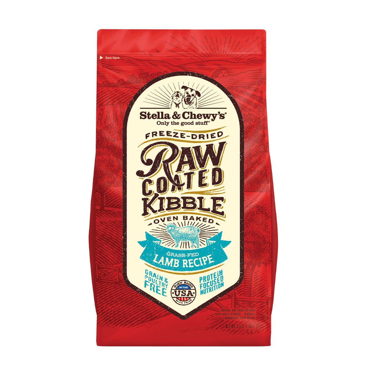 STELLA AND CHEWY'S RAW COATED LAMB DOG 3.5lb-Four Muddy Paws