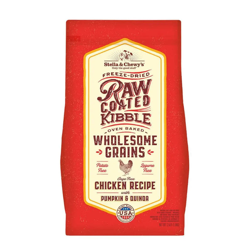 STELLA AND CHEWY'S WHOLESOME GRAIN RAW COATED CHICKEN RECIPE 22LB-Four Muddy Paws