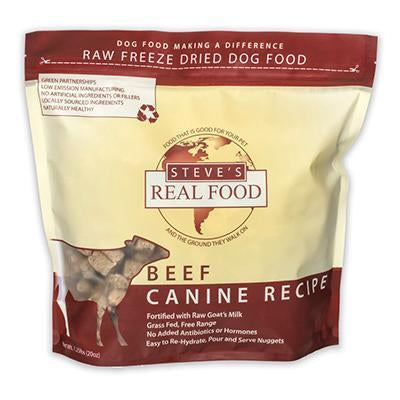 STEVE'S FREEZE DRIED BEEF 1.25lb-Four Muddy Paws