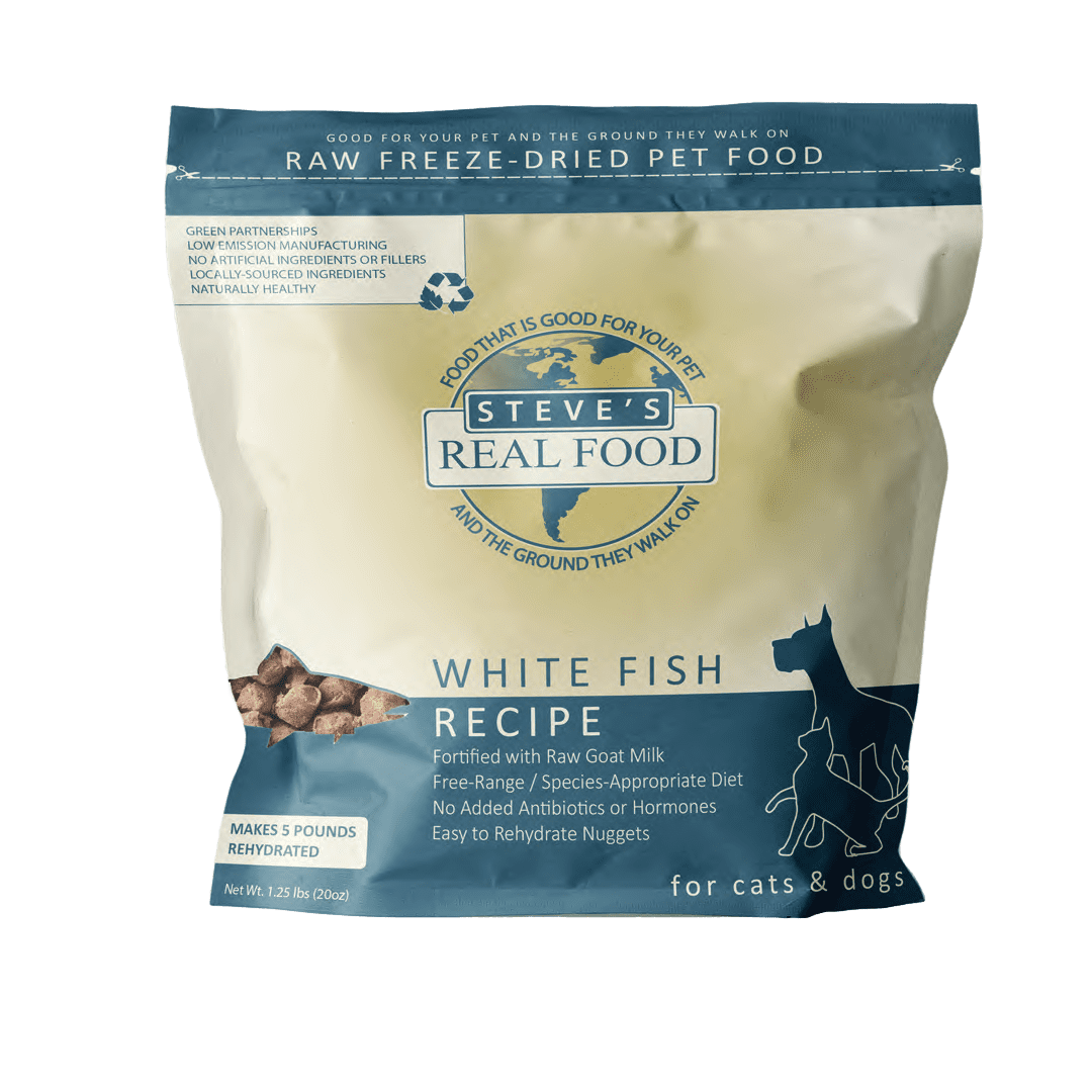 STEVE'S FREEZE DRIED WHITEFISH 1.25lb-Four Muddy Paws