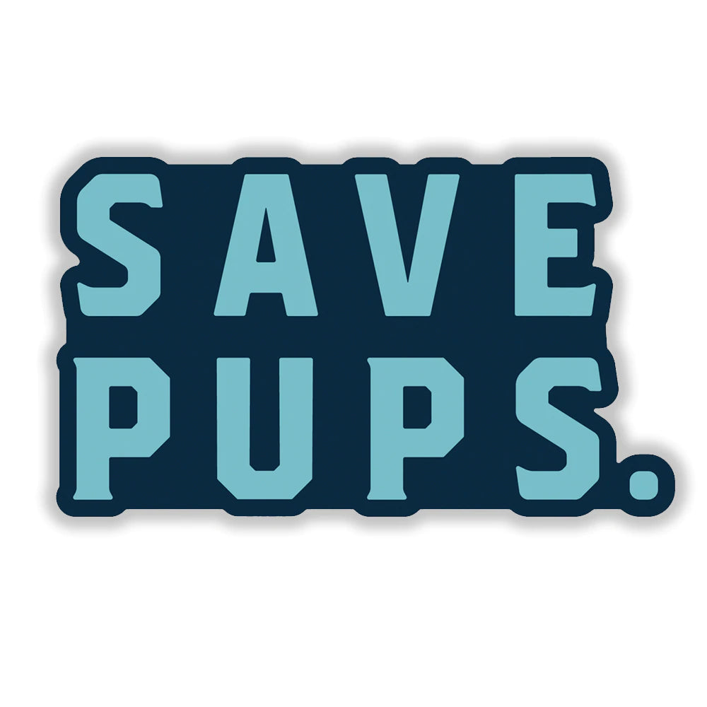 Save Pups Sticker-Four Muddy Paws