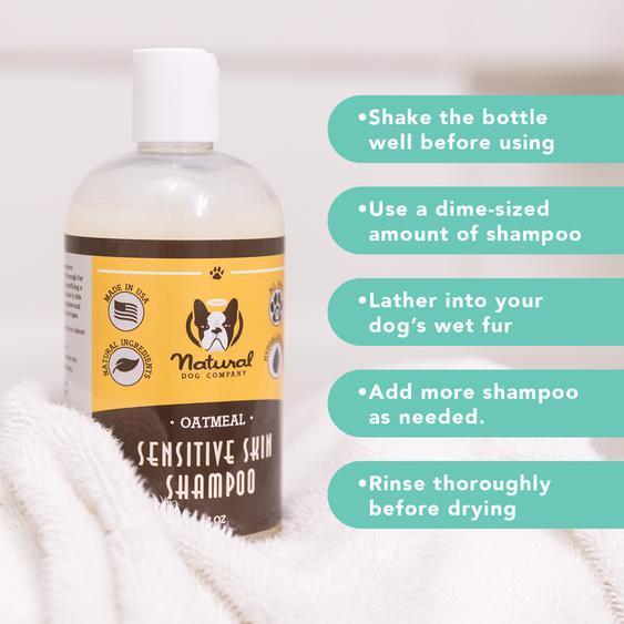 Sensitive Skin Natural Oatmeal Dog Shampoo 12oz-Four Muddy Paws